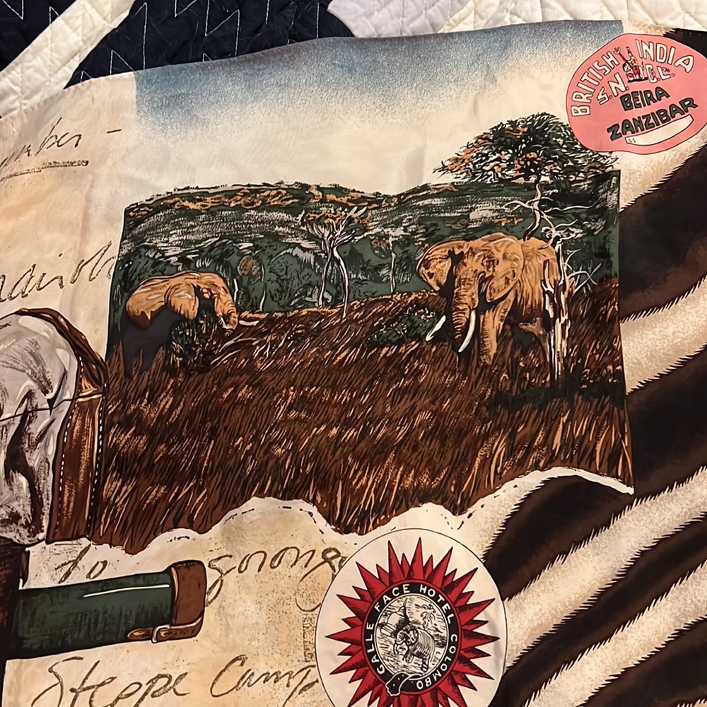 Ralph Lauren silk British India A Safari Journal scarf 33” square - Picture 9 of 12